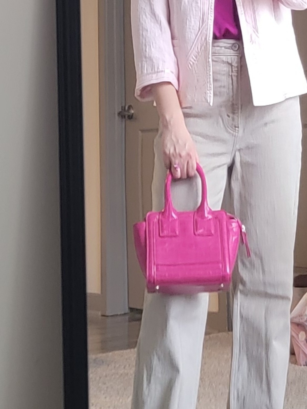 Zara Hot Pink Mini Satchel